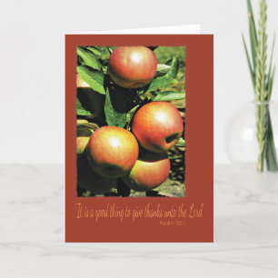 Good to Give Thanks To Lord Thanksgiving Card