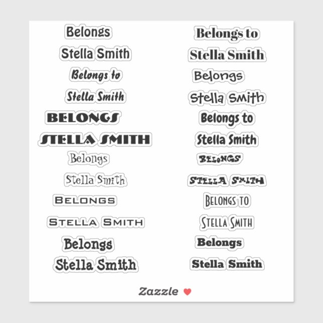 Good to read handwriting script personaliz name (Sheet)