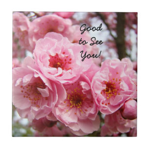 Good to See You! Counter Tile Art Blossoms Spring