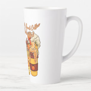 Good Vibes and Good Coffee Make Fall Delightful Latte Mug