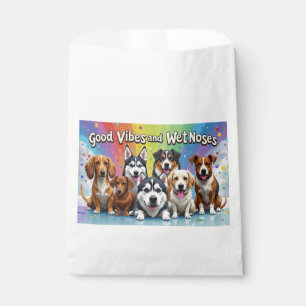 Good Vibes and Wet Noses Playful doodles Favour Bag