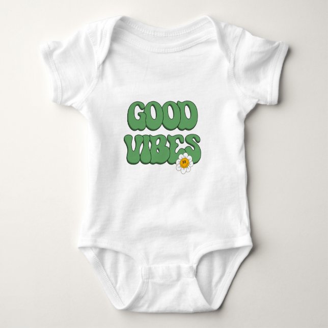 Good Vibes Baby Bodysuit (Front)