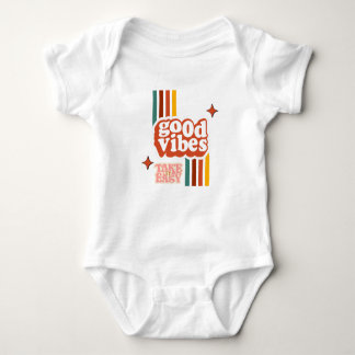 Good Vibes Baby Pin-under Baby Bodysuit