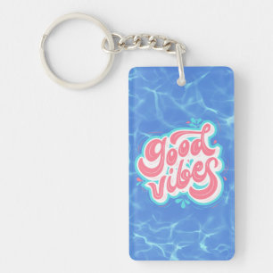 Good Vibes Beach/pool Key Ring