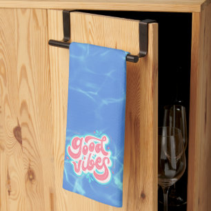 Good Vibes Beach/pool  Tea Towel