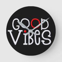 Good Vibes Bold Red White Typography Black