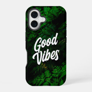 Good Vibes Botanical Nature Style iPhone 16 Case