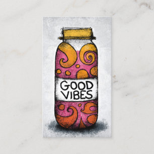 Good Vibes Business Cards - Fun Colourful