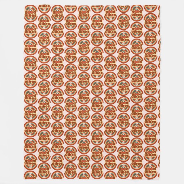 Good Vibes Fleece Blanket (Front)