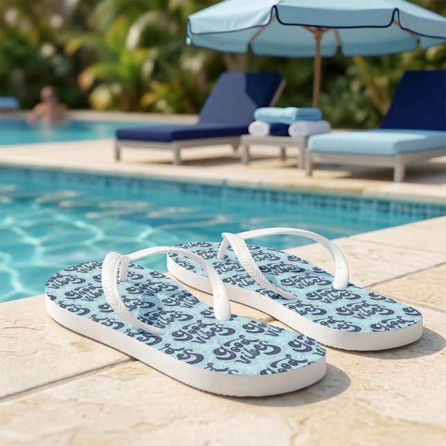 Good Vibes Flip Flops (Creator Uploaded)