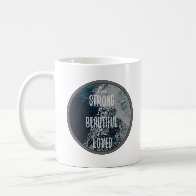 good vibes for self improvement coffee mug (Left)