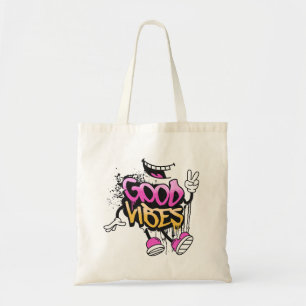Good Vibes Graffiti Tote Bag