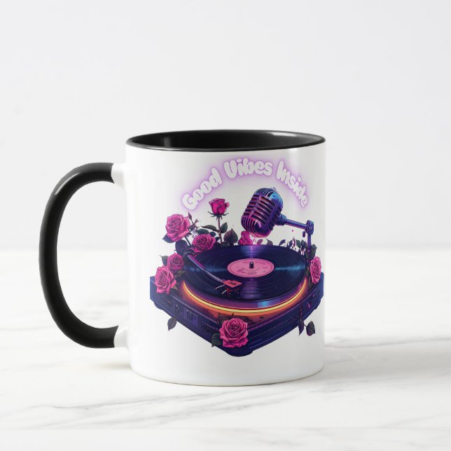 Good Vibes Inside – Positive Energy Coffee Mug (Left)