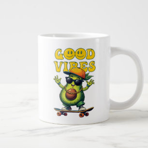 Good vibes large coffee mug