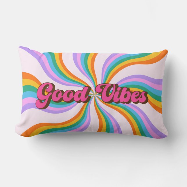 Good Vibes Lumbar Cushion (Front)