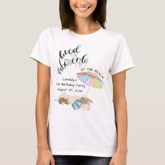 Good Vibes Only At The Beach Birthday Name T-Shirt