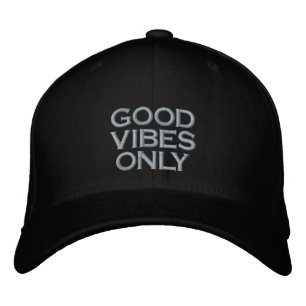 GOOD VIBES ONLY beach Life summer fun Embroidered Hat