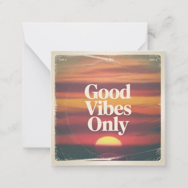 Good Vibes Only Card (Front)