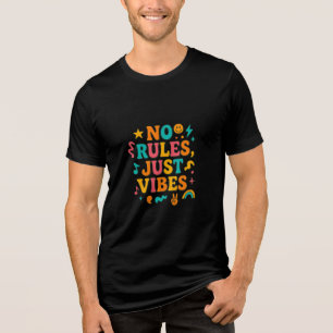 Good Vibes Only Funky Retro T-Shirt – Positive tee