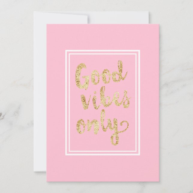 Good vibes only (GOLD) (Front)