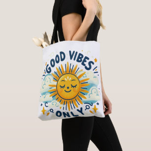 Good Vibes Only – Happy Sun Tote Bag