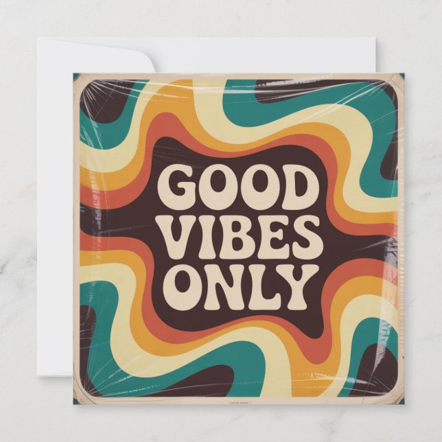 Good Vibes Only Invitation (Front)