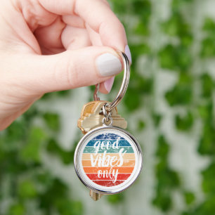 Good Vibes Only Key Ring