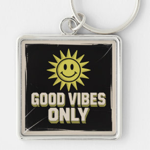 Good Vibes Only Key Ring