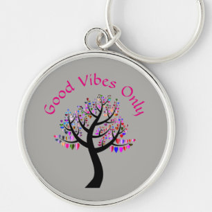 Good Vibes Only Key Ring