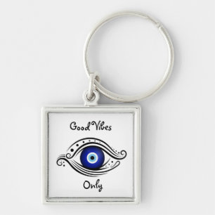 GOOD VIBES ONLY KEYCHAIN