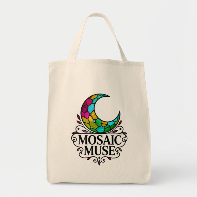 Good Vibes Only-Mosaic Muse Tote Bag (Front)
