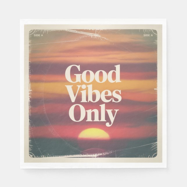 Good Vibes Only Napkin (Front)