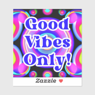 Good Vibes Only! Neon Colours 80's / 90s AI Design