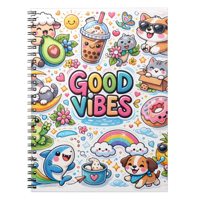 Good Vibes Only  Notebook (Front)