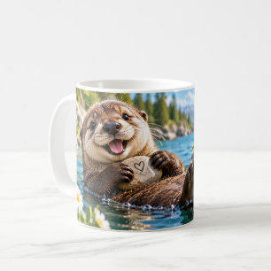 Good Vibes Only Otter Coffee Mug