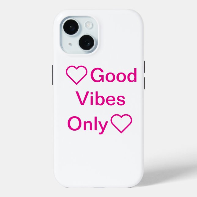  Good Vibes Only Pastel Phone Case (Back)