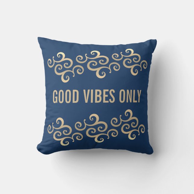 Good Vibes Only Pillow (Front)