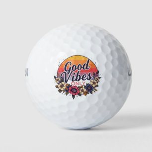 Good Vibes Only   Positive Energy Custom Golf Ball