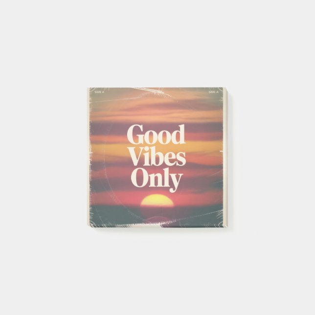 Good Vibes Only Post-it Notes (Front)