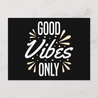 Good Vibes Only Postcard