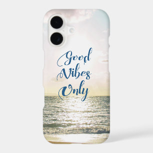"Good Vibes Only" Quote Be Positive, Sea Beach Sun