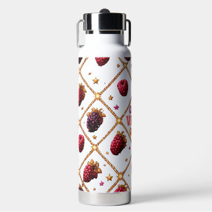 Good Vibes Only Raspberry & Blackberry Pattern Sta Water Bottle
