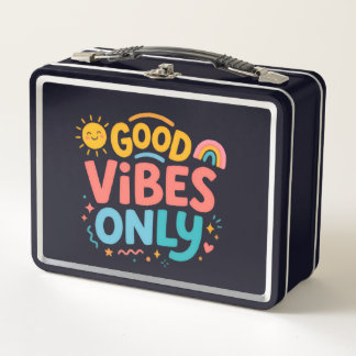 Good vibes only Retro colorful Lunch Box