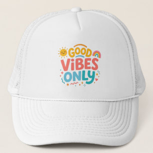 Good vibes only Retro Trucker Hat 