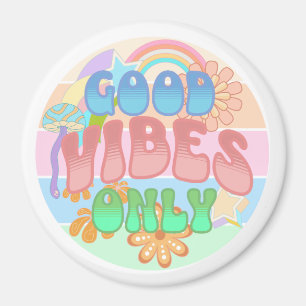 Good Vibes Only   Retro Vintage  Magnet
