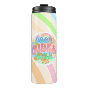 Good Vibes Only   Retro Vintage  Thermal Tumbler