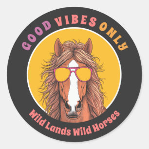 Good Vibes Only - River Classic Round Sticker