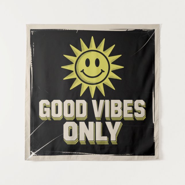Good Vibes Only Tapestry (Front)