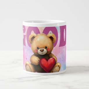 Good Vibes Only Teddy Bear Jumbo Mug
