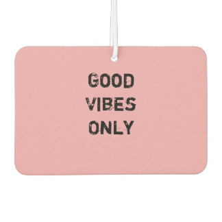 "Good Vibes Only" Text Design Car Air Freshener